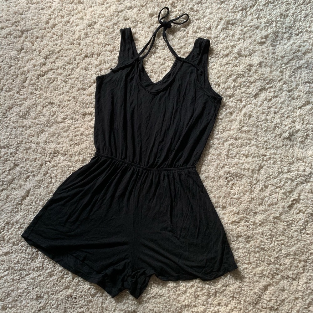 Black short jumpsuit